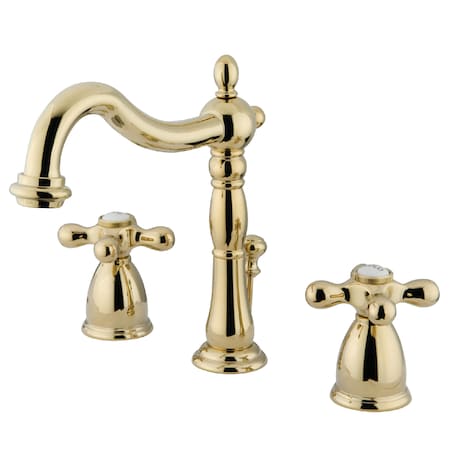 Kingston Brass 8" Widespread Bathroom Faucet, Polished Brass KB1972AX